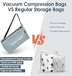 travel inspira 22L No-Pump Vacuum Bag, Roll-Up Crossbody Cube | No-pump 22L TPU vacuum cube: roll to compress, wear crossbody. IP67 waterproof. Black/Fluorescent Green/Gray Blue. Reusable.