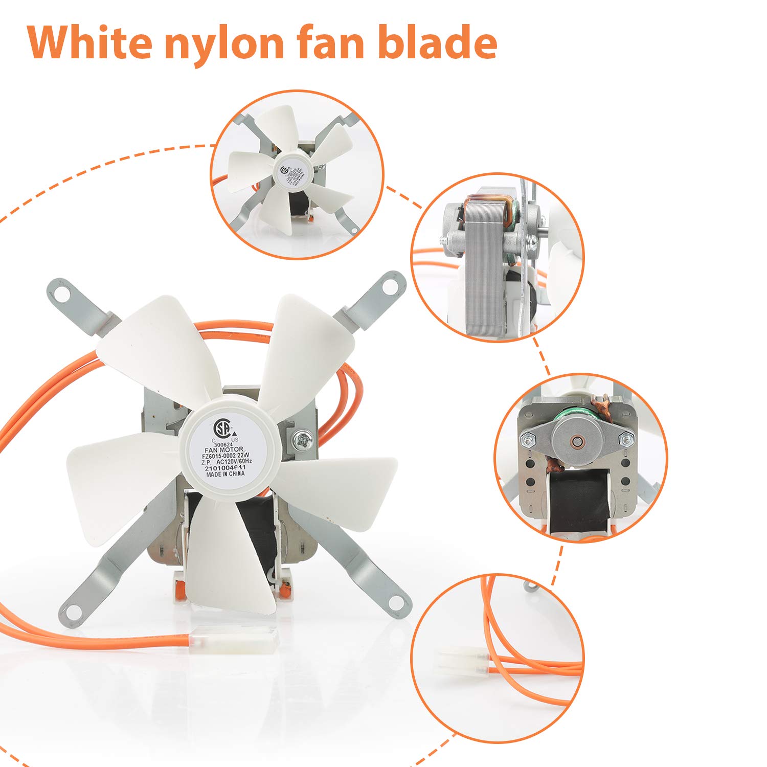 Grill Replacement Parts Kit Induction Fan, Auger Motor, Fire Burn Pot and Hot Rod Ignitor, Traeger Grill Parts Replacement, Pit Boss Grill Parts Replacement