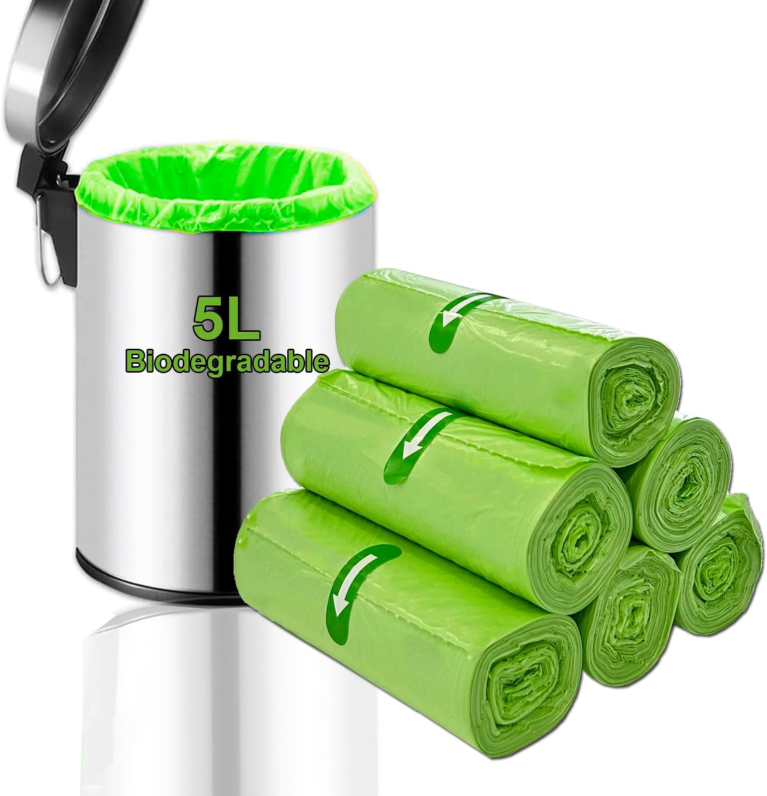 The Caddy Company 7 Litre Tie Handle Compostable Kitchen Caddy Liners - View #8
