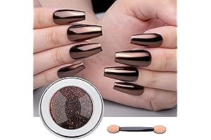 Mesmerizing Brown Chrome - Nail Art's Coffee Craze