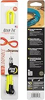 Vista 23 de Nite Ize Gear Tie Loopable, el original lazo de goma reutilizable con lazo integrado resistente, 18 pulgadas, naranja brillante, paquete de 2