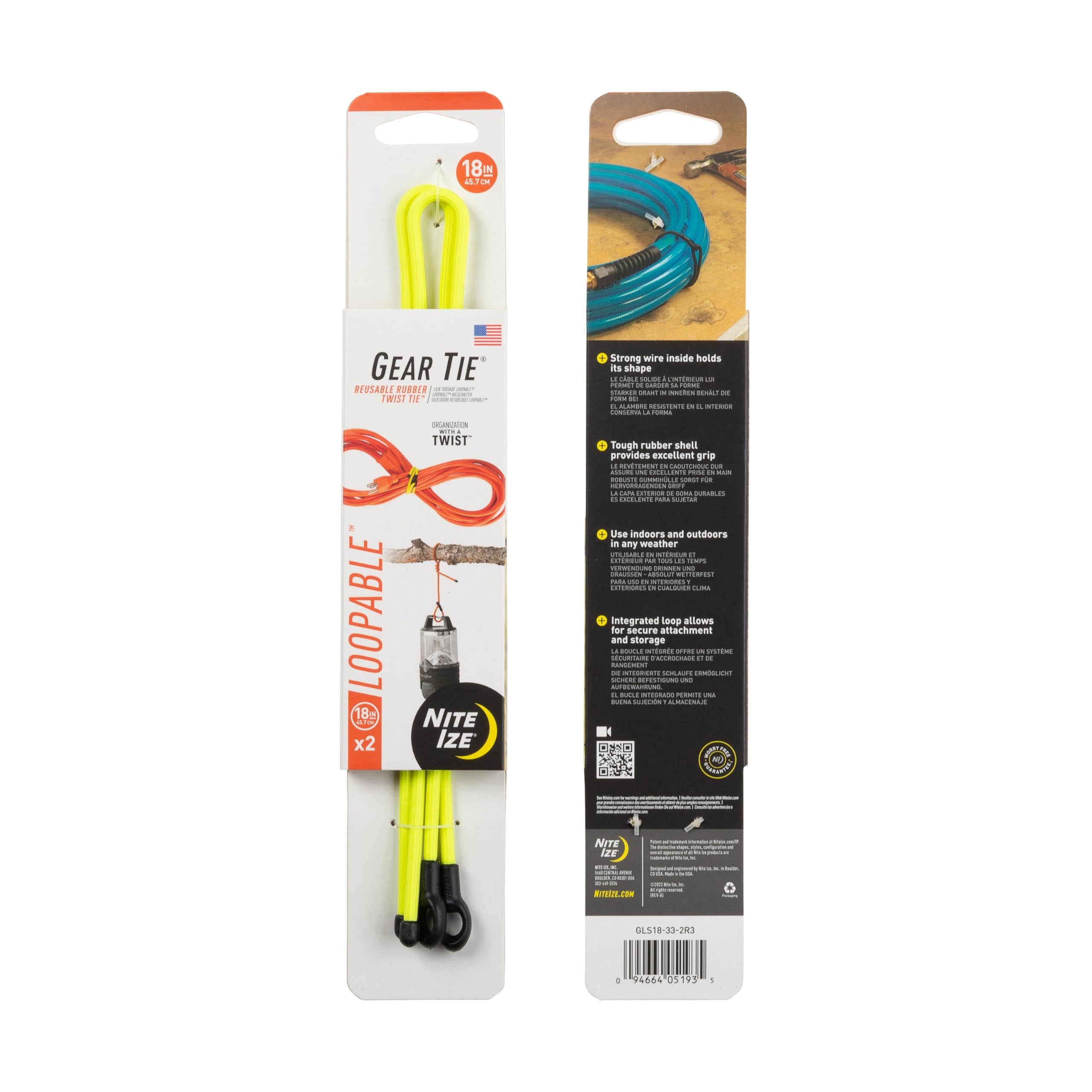Amazon.com: Nite IZE GLL24-33-2R3 Gear Tie Loopable, The Original