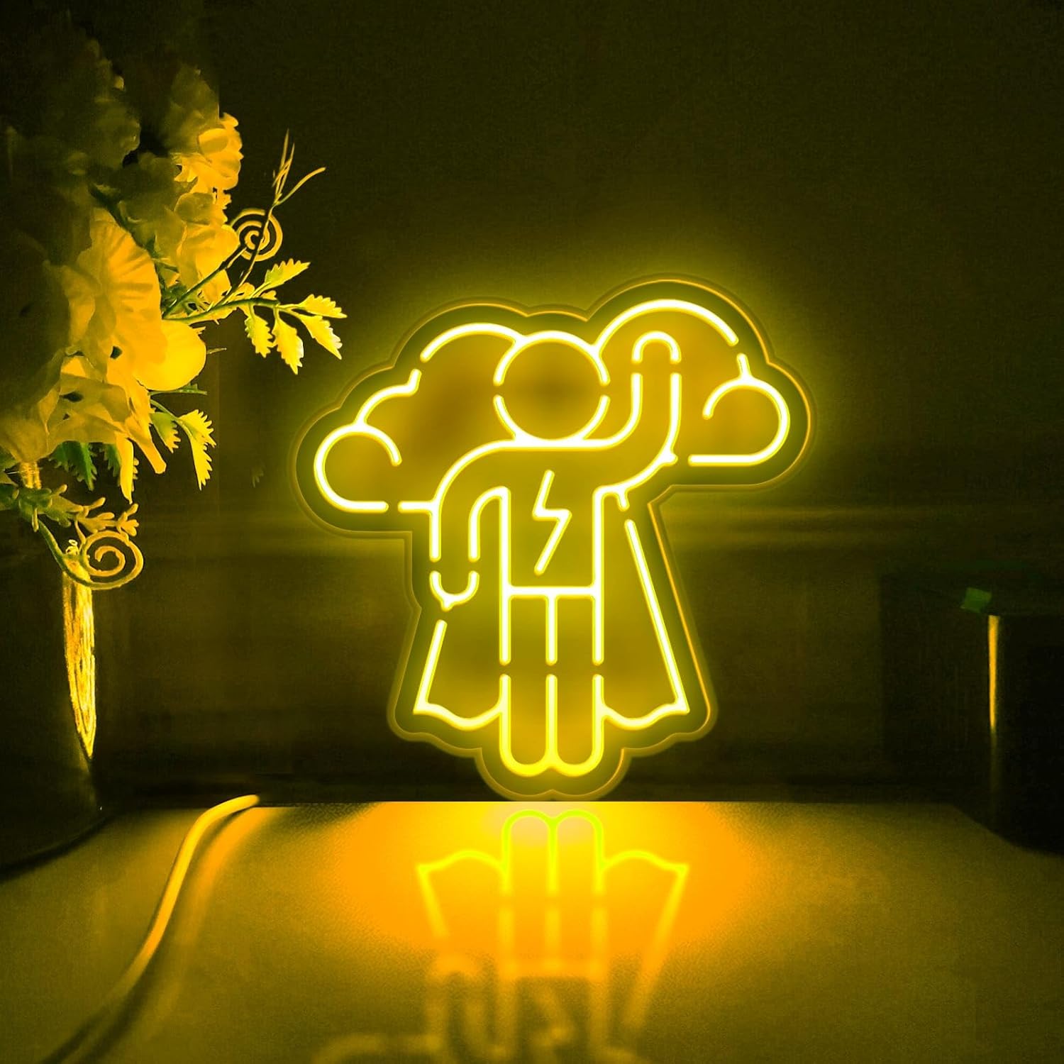 Dreamer Led Light Box, Aspirant Wall Art Decor, Desktop Decorations, Bedroom Decor (RGB & Color Flow Effect, Small Size)