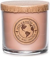 Vista 95 de ECO CANDLE CO. Vela reciclada, Pastel de Ron y Caramelo, 26 oz. - Aromas de Caramelo, Ron, Arce, Almendra, Pera y Vainilla - 100% Cera de Soya, Sin