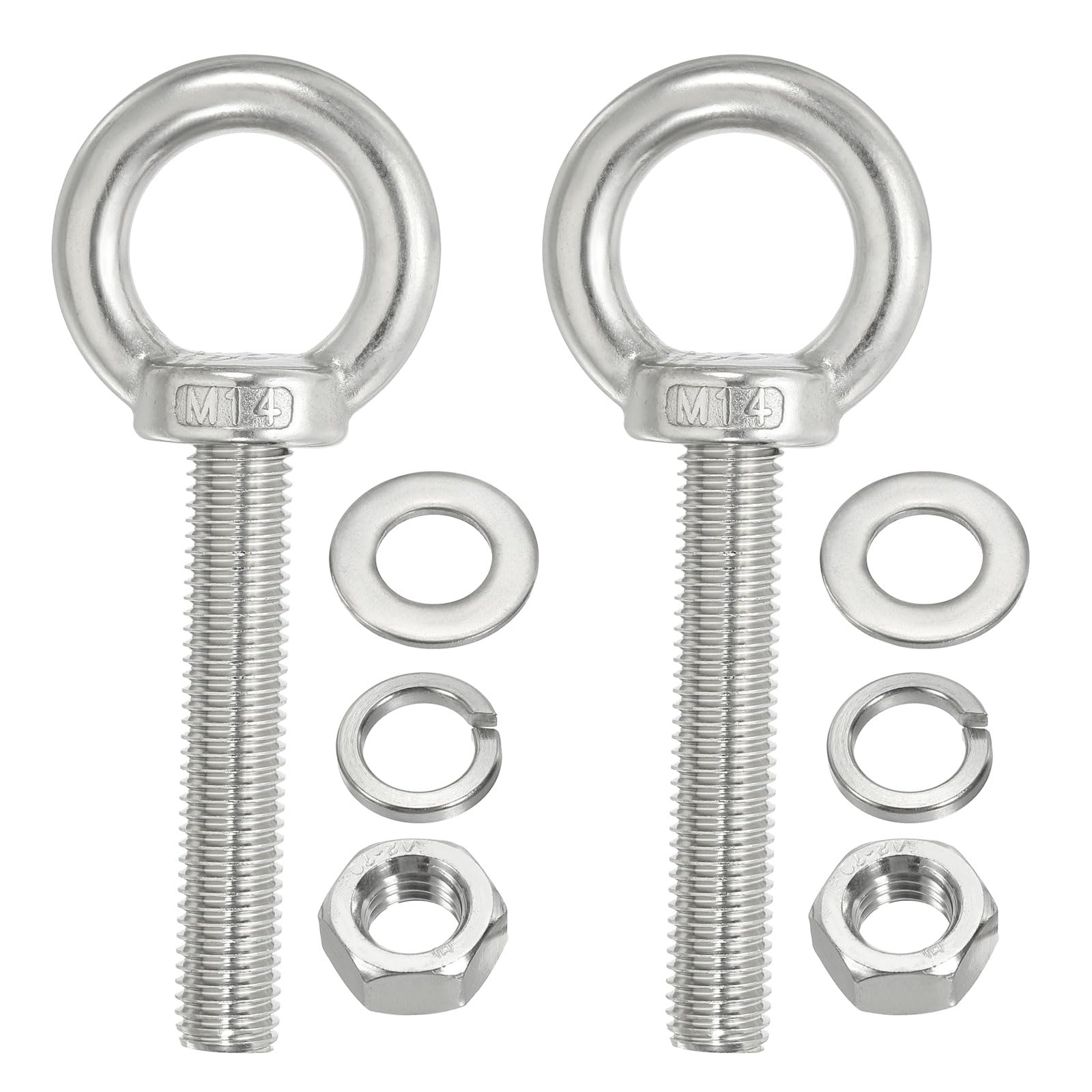 PATIKIL M14 x 80mm Lifting Shoulder Eye Bolt