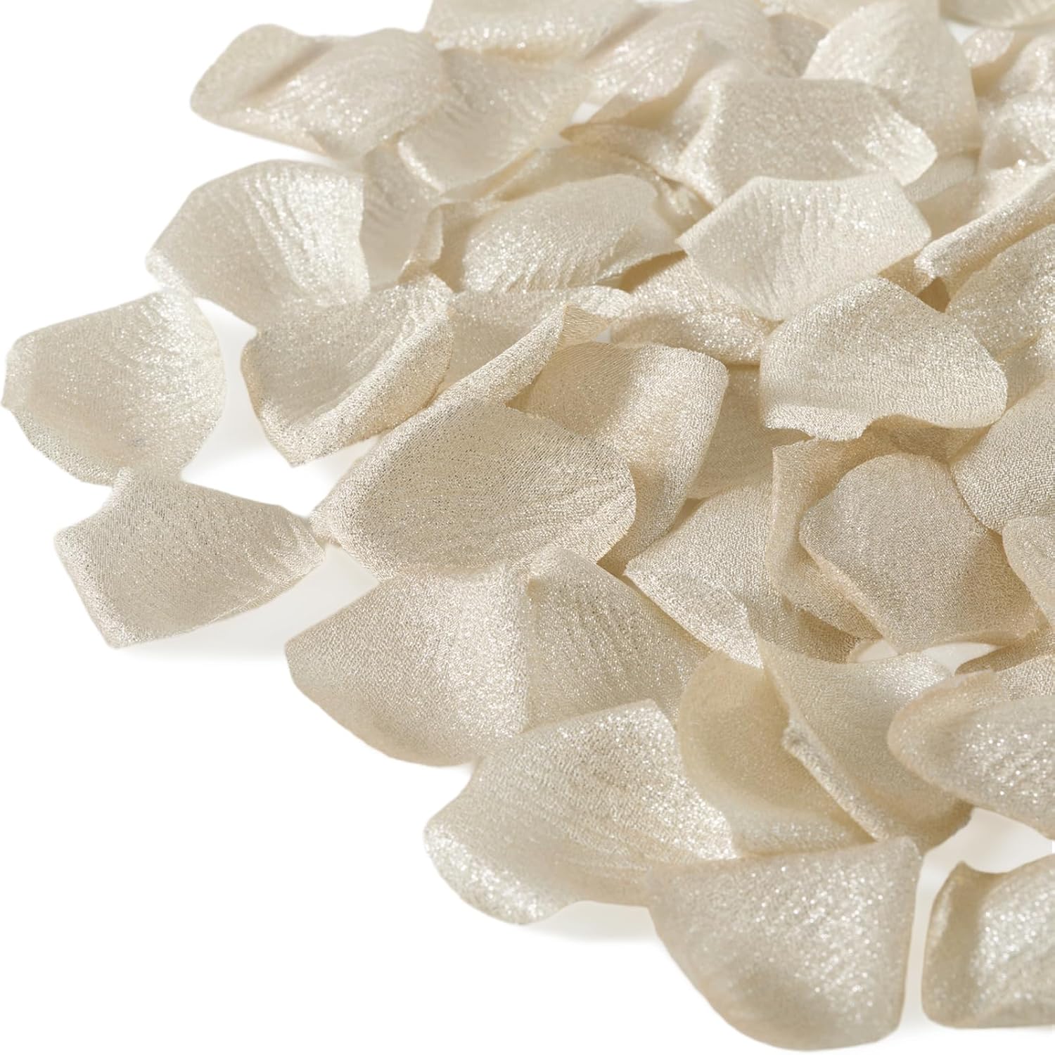 TINGE TIME 300pcs Silk Rose Petals for Wedding, Light Gold Flower Petals for Flower Girl Basket, Aisle Runner, Romantic Dinner Centerpieces, Proposal, Party Confetti