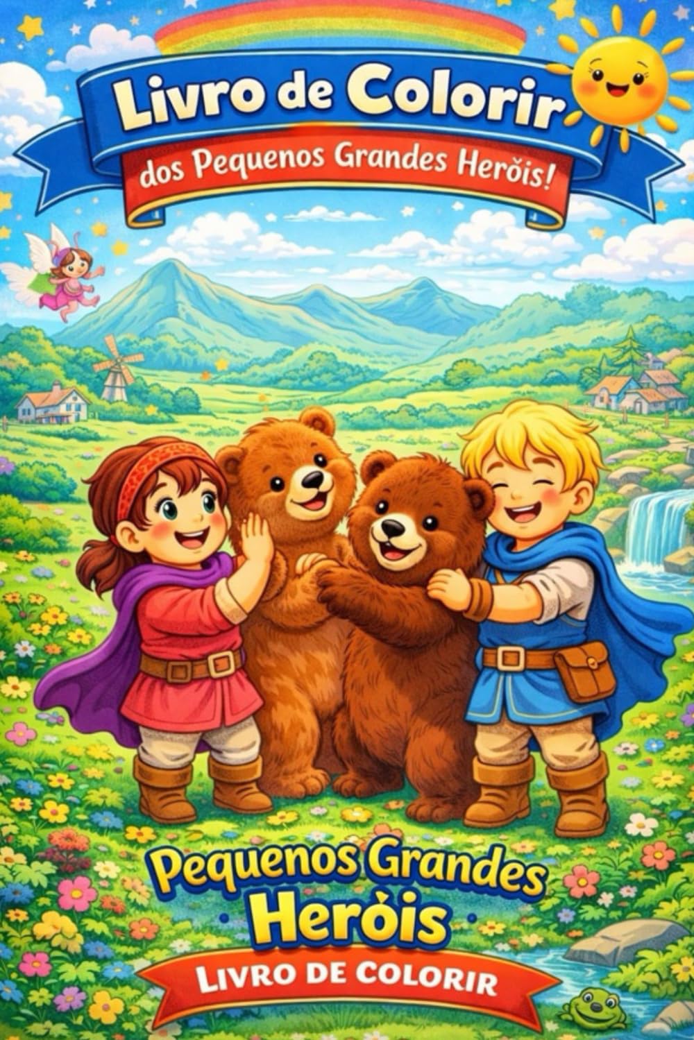 Venha colorir com nossos pequenos e grande heróis: o desbravar aventuras e conhecer o mundo com nossos pequenos