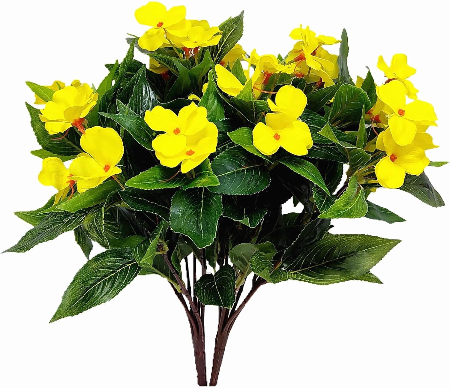 2 PCS Artificial Impatiens Flowers Silk Flowers