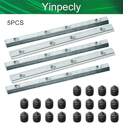 Miniatura 4 de Yinpecly - Conector de línea recta de acero al carbono de 3,94 pulgadas para piezas de impresora 3D 2020 serie T ranura 0.236in perfil de aluminio