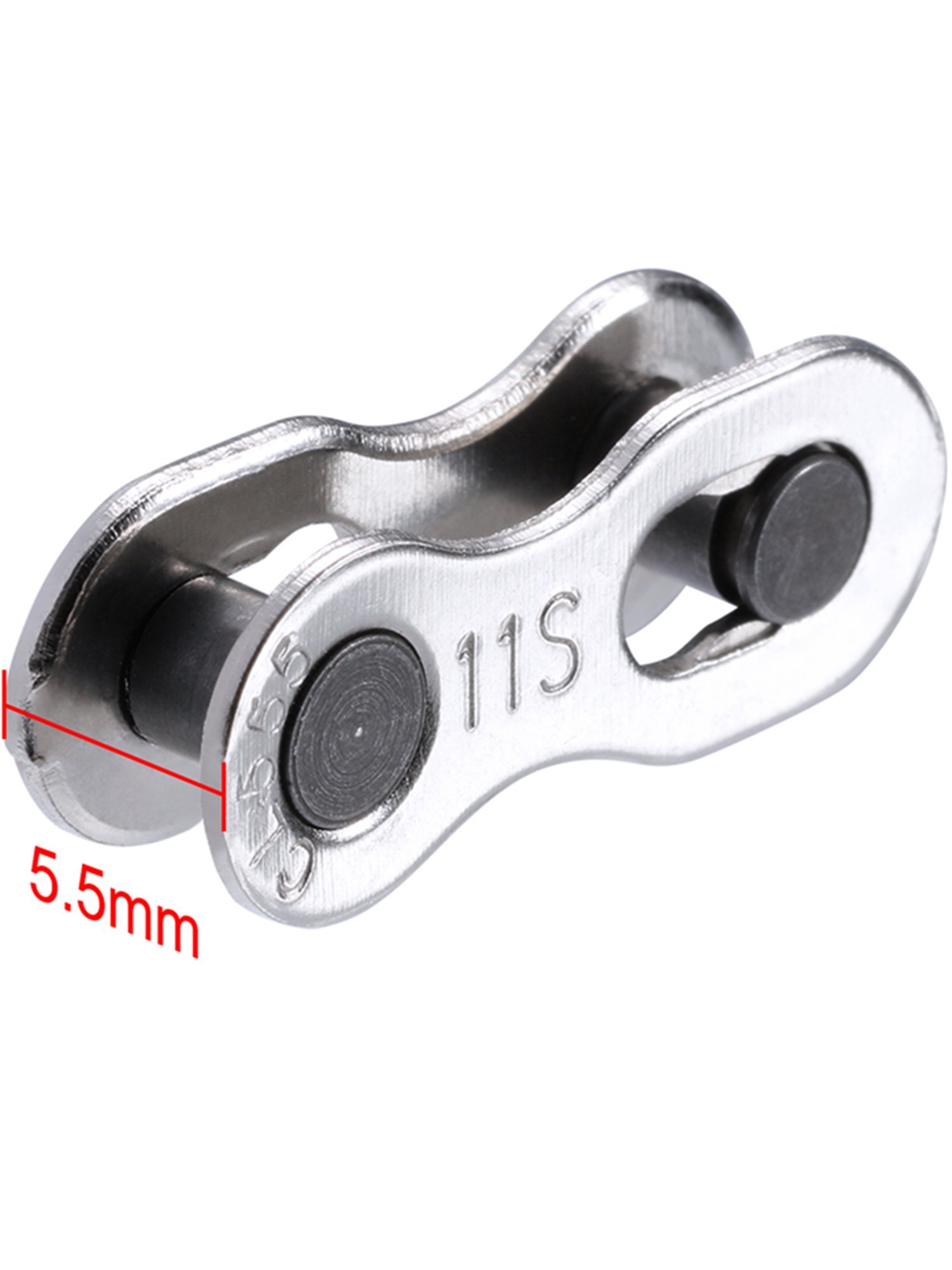 Image secondaire de Jovitec 3 Paires Bicyclette Manquant Lien 11 Chaîne de Vitesse Réutilisable Argent Chaîne de Vélo en Acier