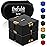 PILPOC theFube Infinity Cube Fidget Toys Adults - Aluminum Infinite Magic Cube with Case, Sturdy, Heavy, Relieve Stress and Anxiety, for ADD, ADHD, OCD, Stocking Stuffers for Teens (Black)