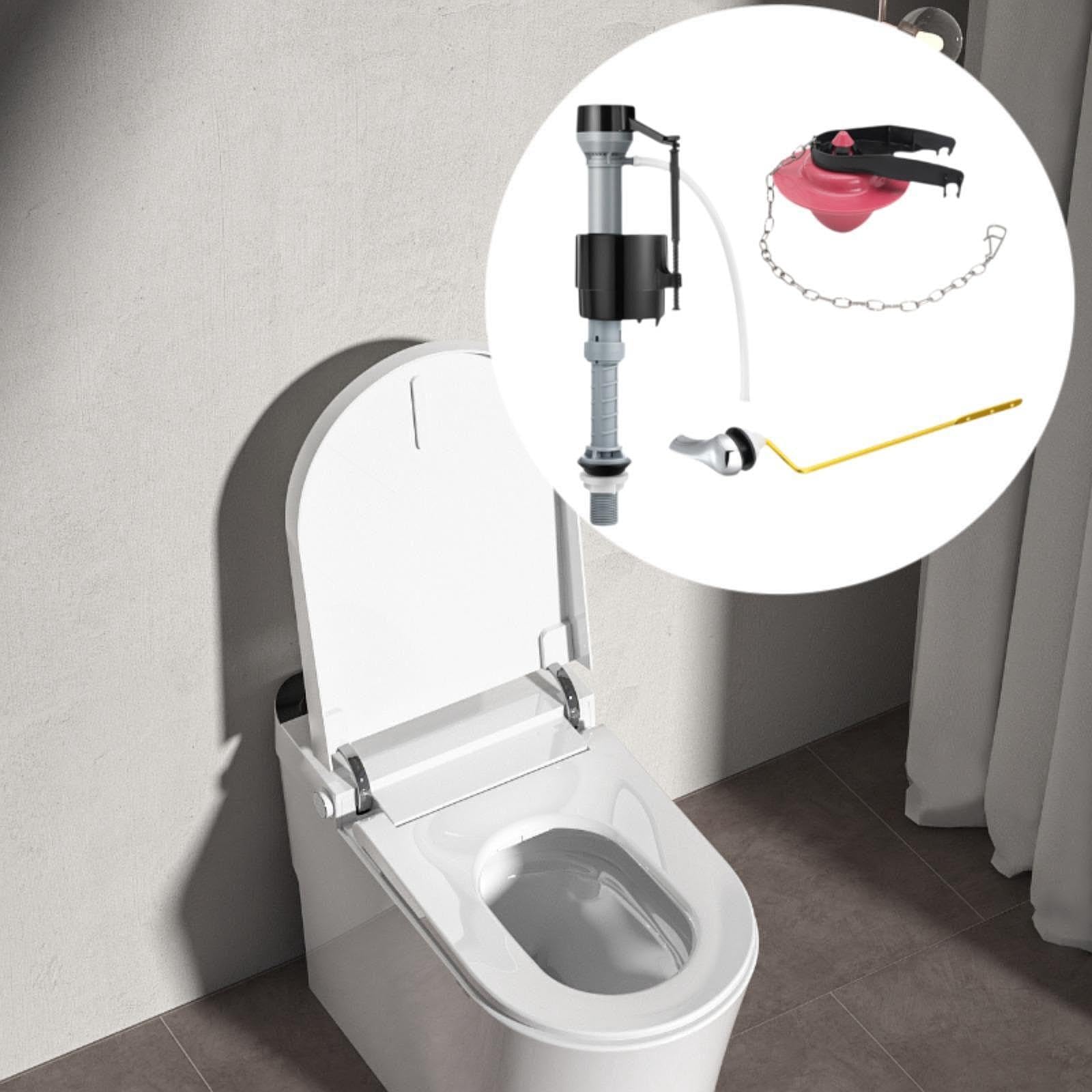 Universell Verstellbares Füllventil für Den Spülkasten mit Auslaufsicherer Dichtung, Armaturenset, Spülkastenzubehör, Toilettenteile, Rot T4213