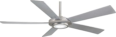 MINKA-AIRE F745-BN Sabot 52 Inch Ceiling Fan with Integrated LED Light and DC Motor in Brushed Nickel Finish