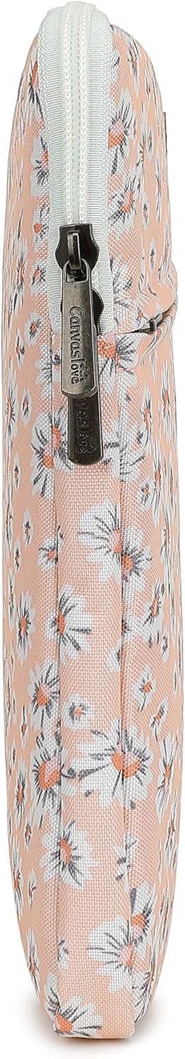 Canvaslove Pink Chrysanthemum Laptop Sleeve Case Bag Cover with Pocket For MacBook Pro 16 and 16 inch HP Lenovo Dell ASUS Acer Notebook Computer - Image 6