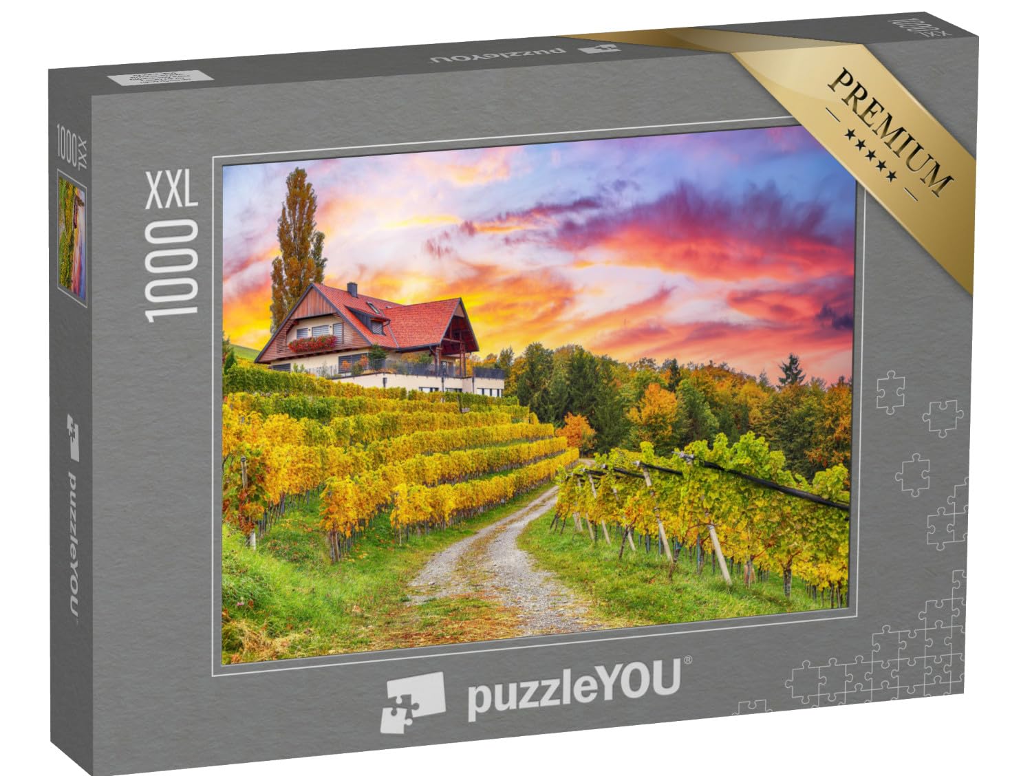 Puzzle 1000 pièces XXL « Un Paysage de vignobles de rêve dans Le sud de la Styrie »