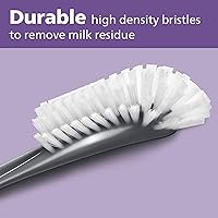 Vista 5 de Philips AVENT Cepillo para biberón y tetina de bebé, gris, SCF145/18