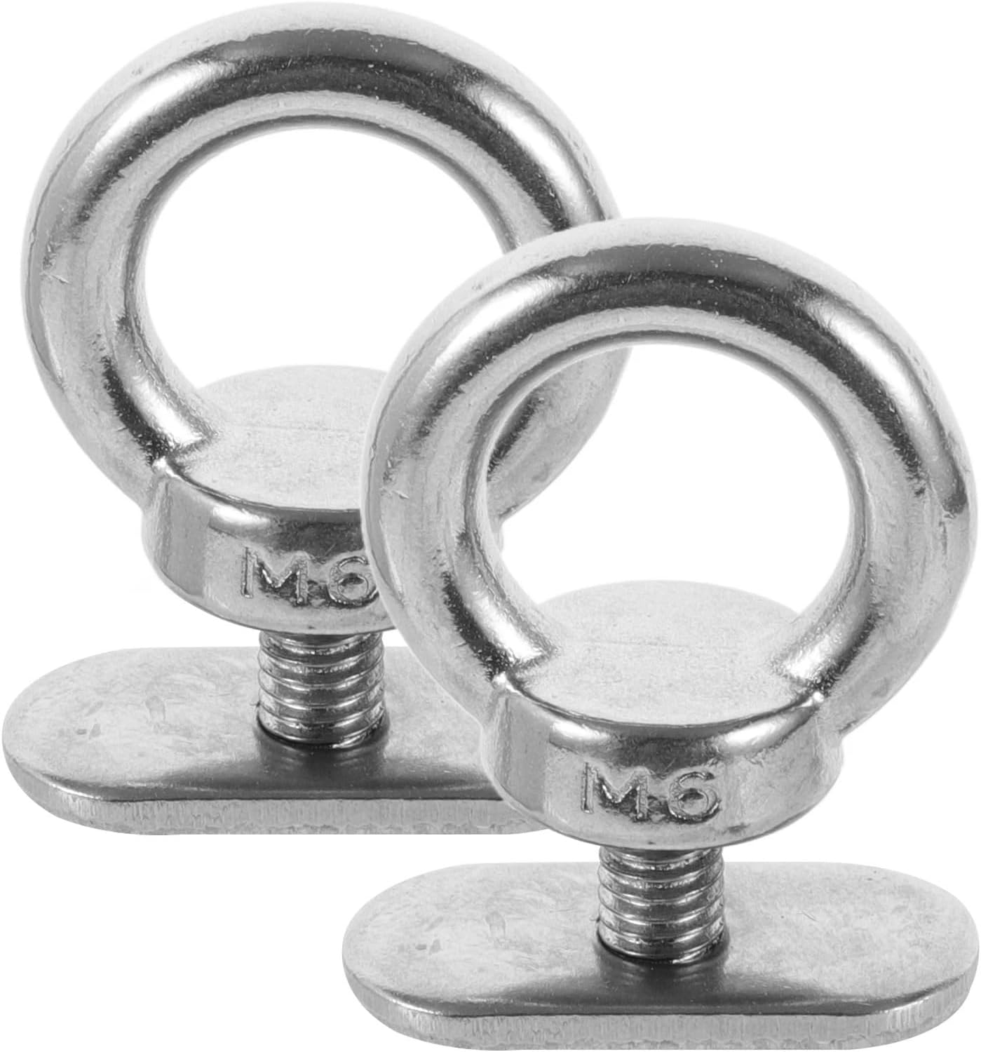 Kayak Track Mount Accessories 16pcs Stainless Steel Slide Rail Hoisting Ring Eye Hook Bolt Kayak Track Mount Tie Down Eyelets Boat Cooler Mounting Kit Hardware for Canoe Boat