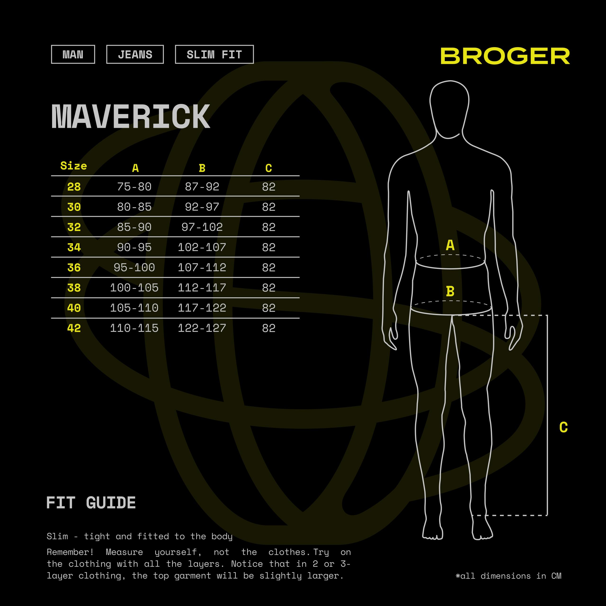 BROGER Maverick Vaqueros de Moto Pantalones de Moto Hombre | Denim | Forro de Fibra aramida | Protectores de Rodilla y Cadera de Nivel 1 | Nivel de protección AA | Slim Fit