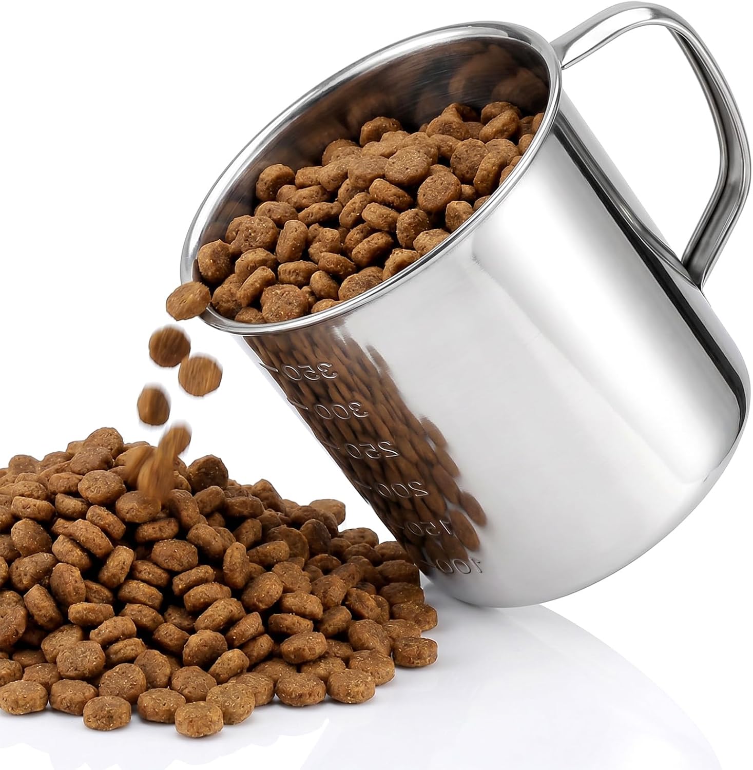 Amaxiu 1Pcs Dog Food Scoop 1.5 Cup, Pet Food Measuring Cup With Handle