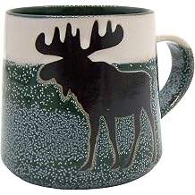Cape Shore Artisan Coffee Tea Mug Cup, Moose, Gifts for Birthday Christmas, 16 Oz