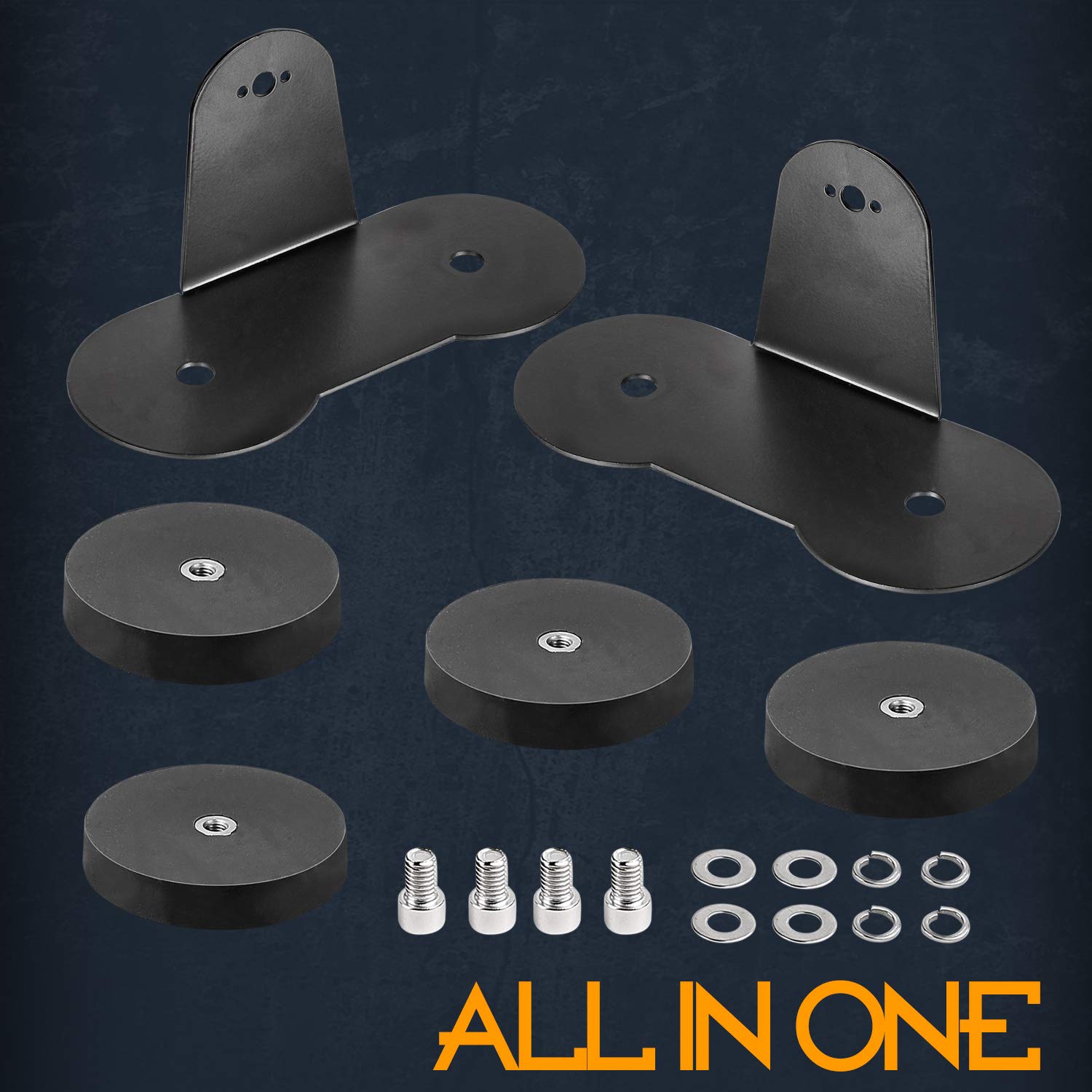 Base Mount Brackets, Nirider 2PCS Universal Light Bar Mounting