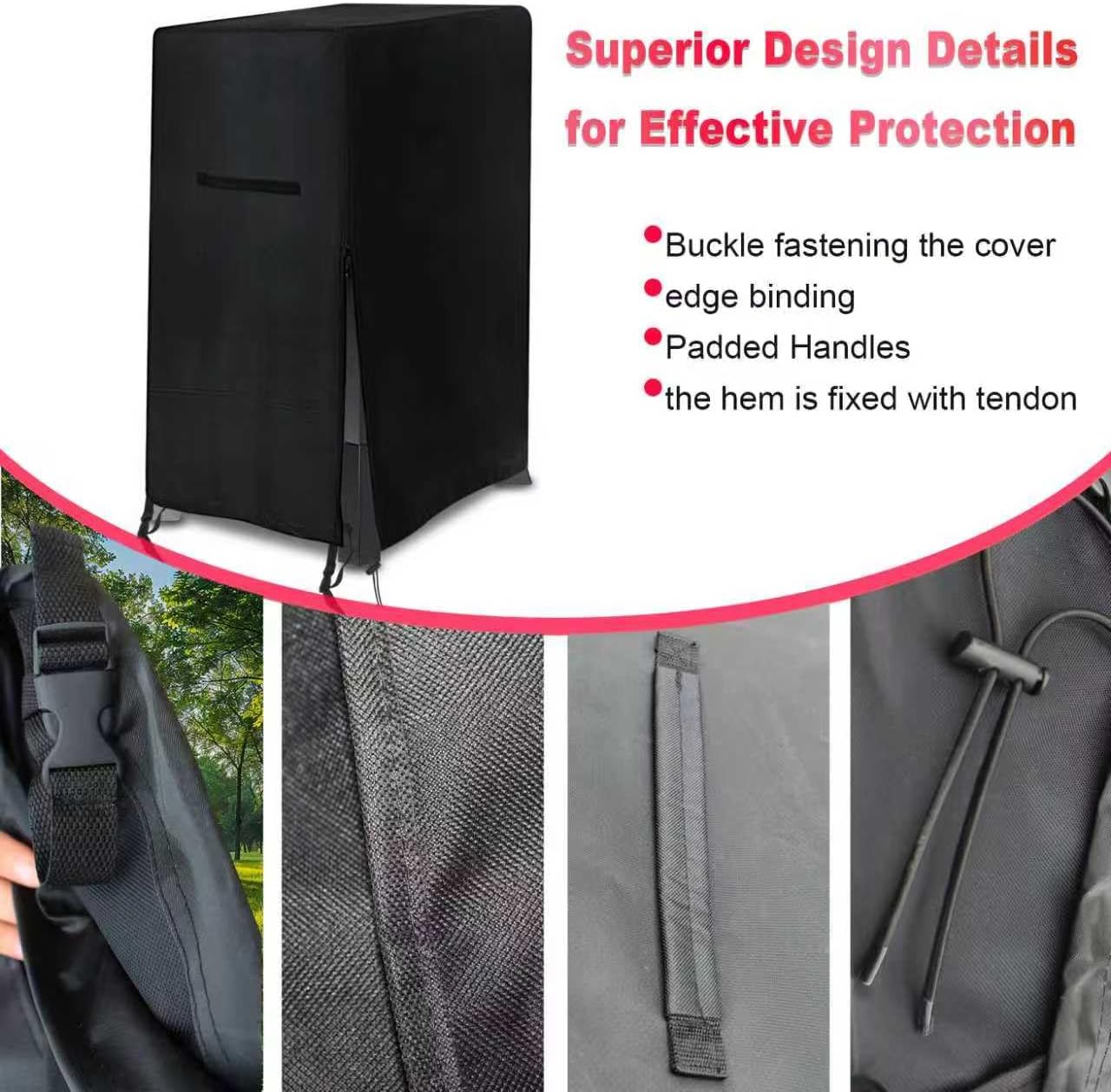 40 Inch Electric Smoker Cover for Masterbuilt Digital Vertical BBQ Smoker image 5
