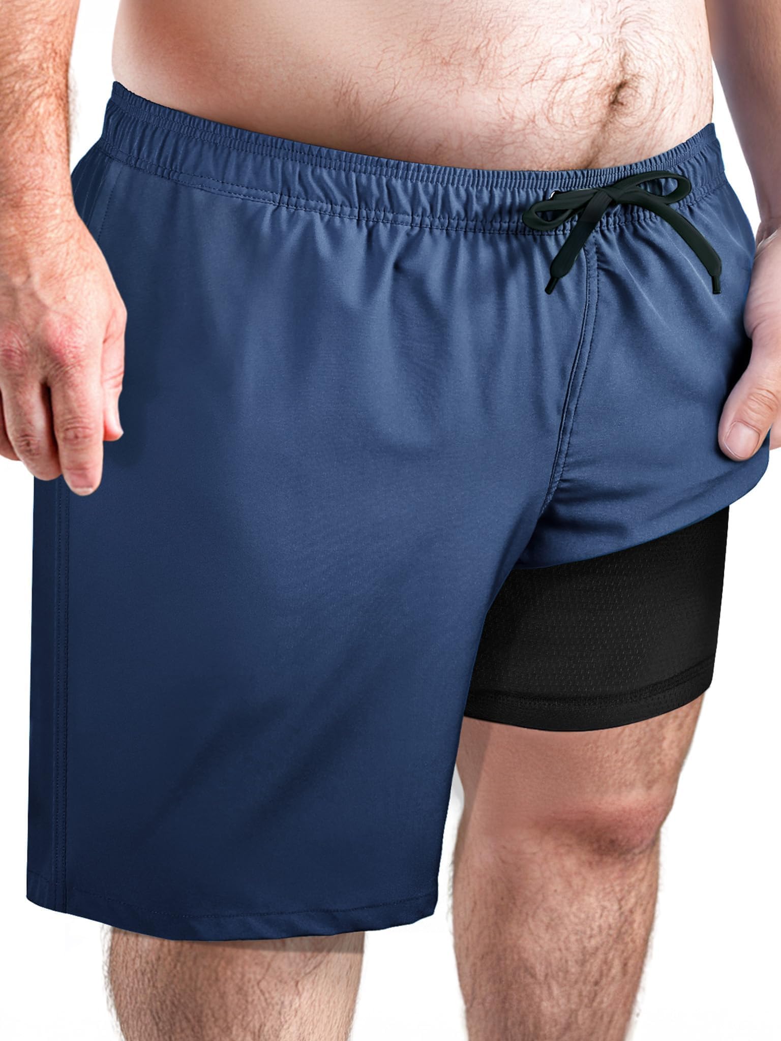 Arcweg Badehose Herren große Größen 2XL-6XL, schnell trocknend mit Kompressions-Netzfutter & elastischem Bund | Boardshorts für Strand, Schwimmen und Sport