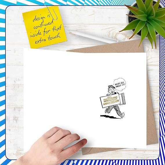 Stuff4 Gold 63rd Anniversary Card for Women and Men