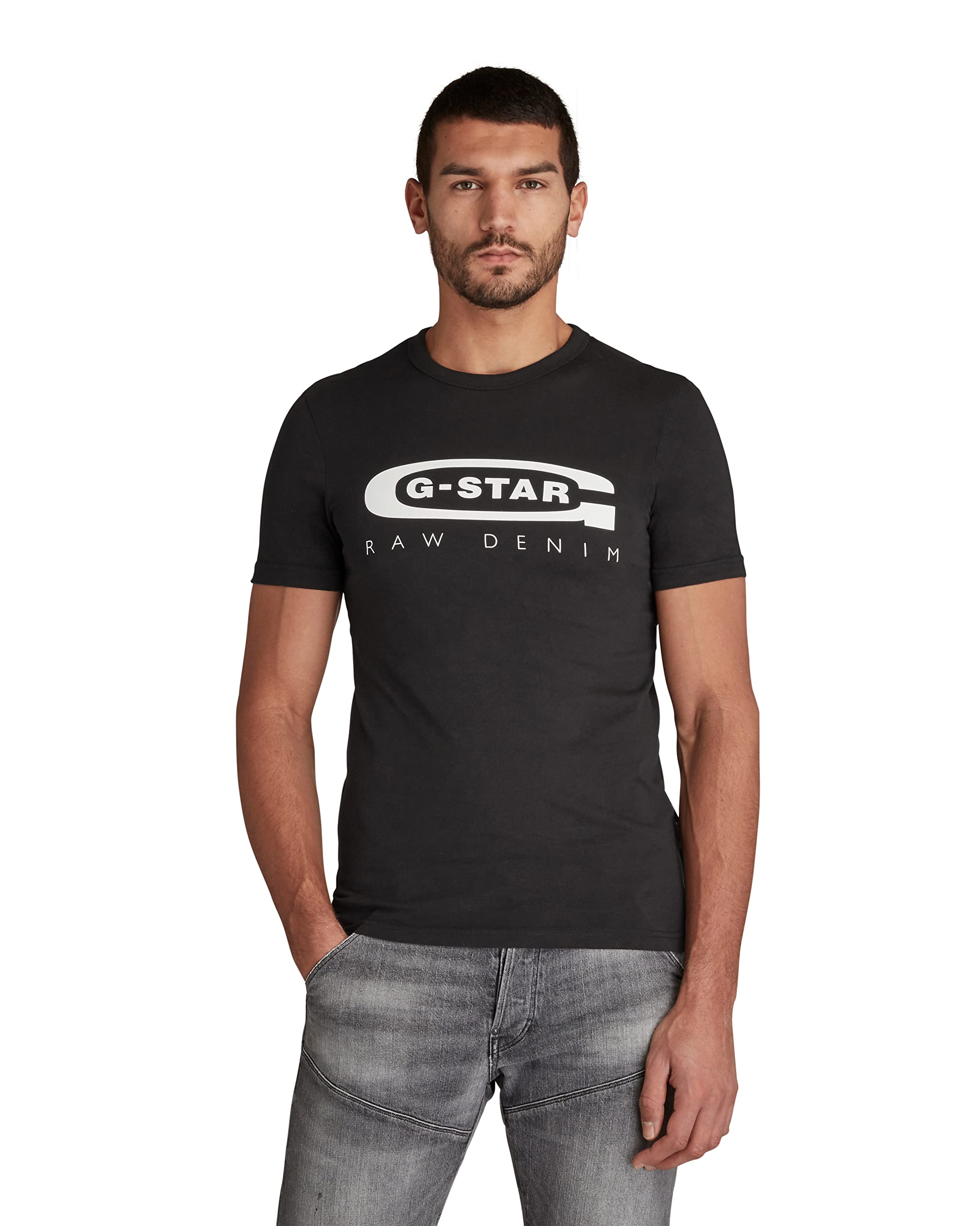 G-Star Men's Graphic 4 T-Shirt, Black (dk black D15104-336-6484), XS