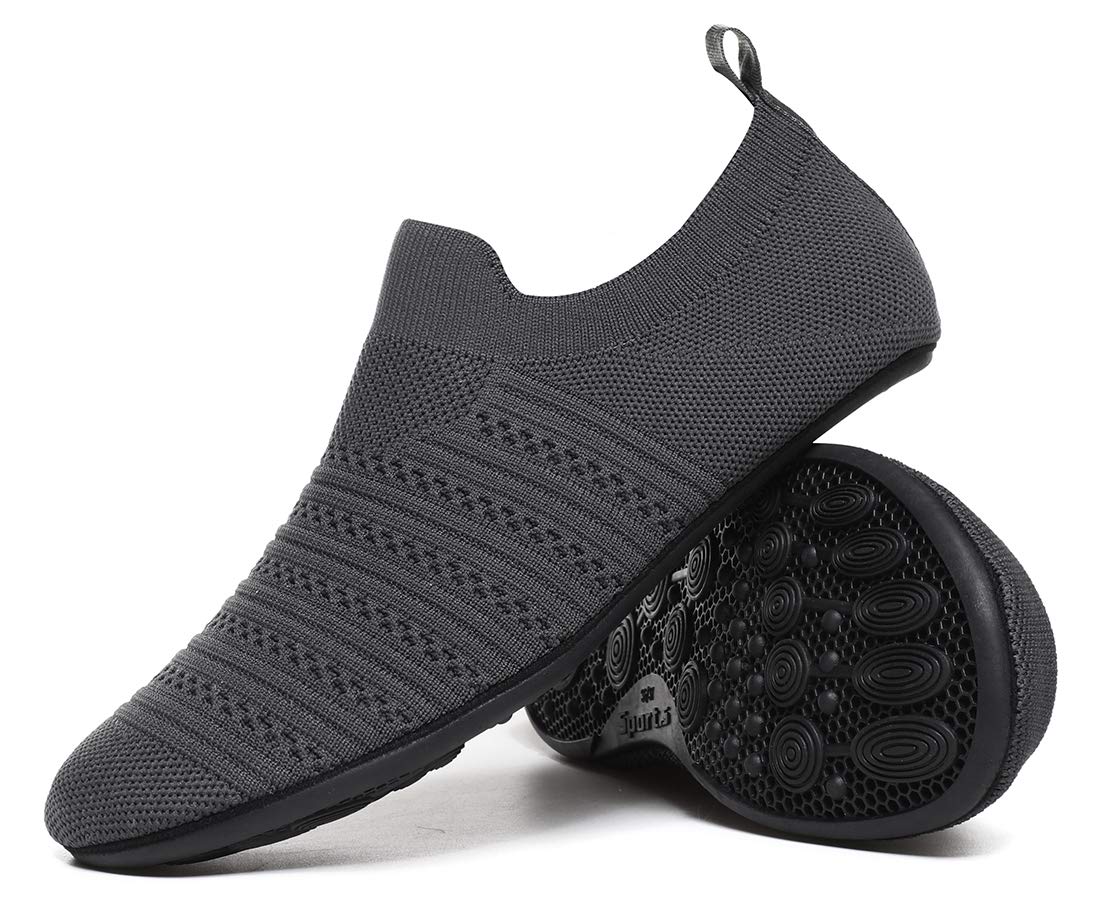 SLEVEL Lightweight Non Slip Travel Indoor Grip House Slipper Socks Unisex Adult Around The House Floor Home Shoes for Women Men