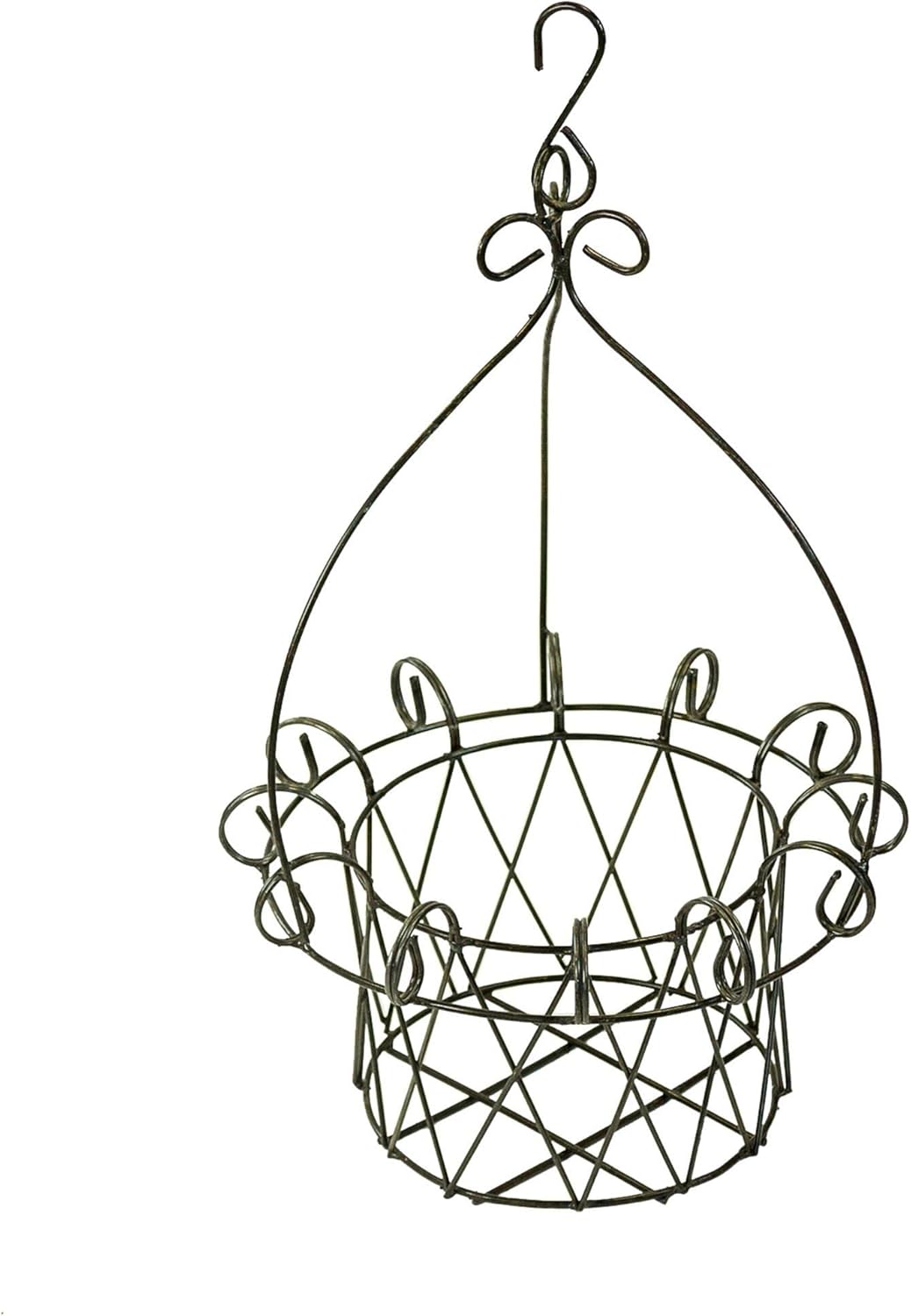 French Round Hanging Planter