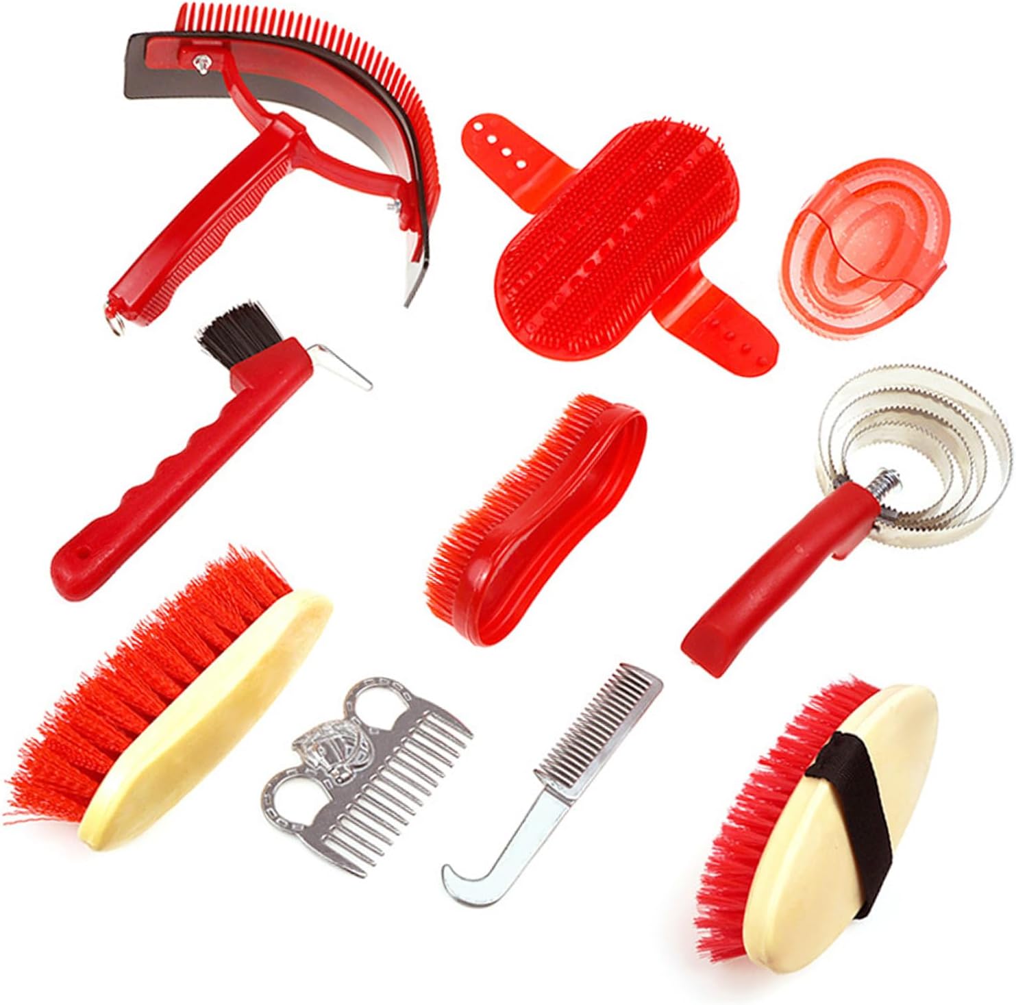 Horse Shedding Grooming Massaging Tool Set Bathing Supply Horse Equipment Tool