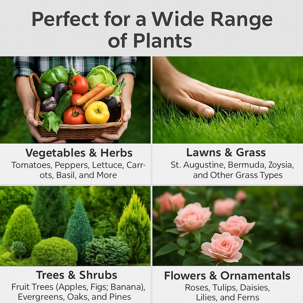 Gardenera Premium All-Purpose 20-20-20 Liquid Fertlizer - 𝐂𝐎𝐍𝐂𝐄𝐍𝐓𝐑𝐀𝐓𝐄 - Increases Flowering and Yield on All Varieties of Fruits, Vegetables and Flowers| Liquid Plant Superfood (32 OZ)