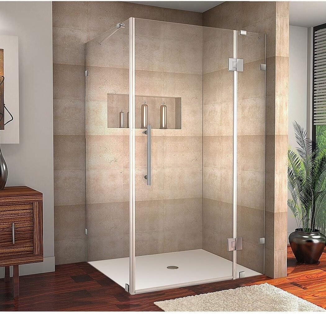 DreamLine French Corner 42 in. D x 42 in. W x 74 3/4 in. H Framed ...