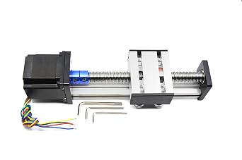 100mm Travel Length Linear Motion Guides Ballscrew SFU1605 with NEMA23 Stepper Motor for DIY/CNC Router Parts X Y Z Linear Motion Actuators