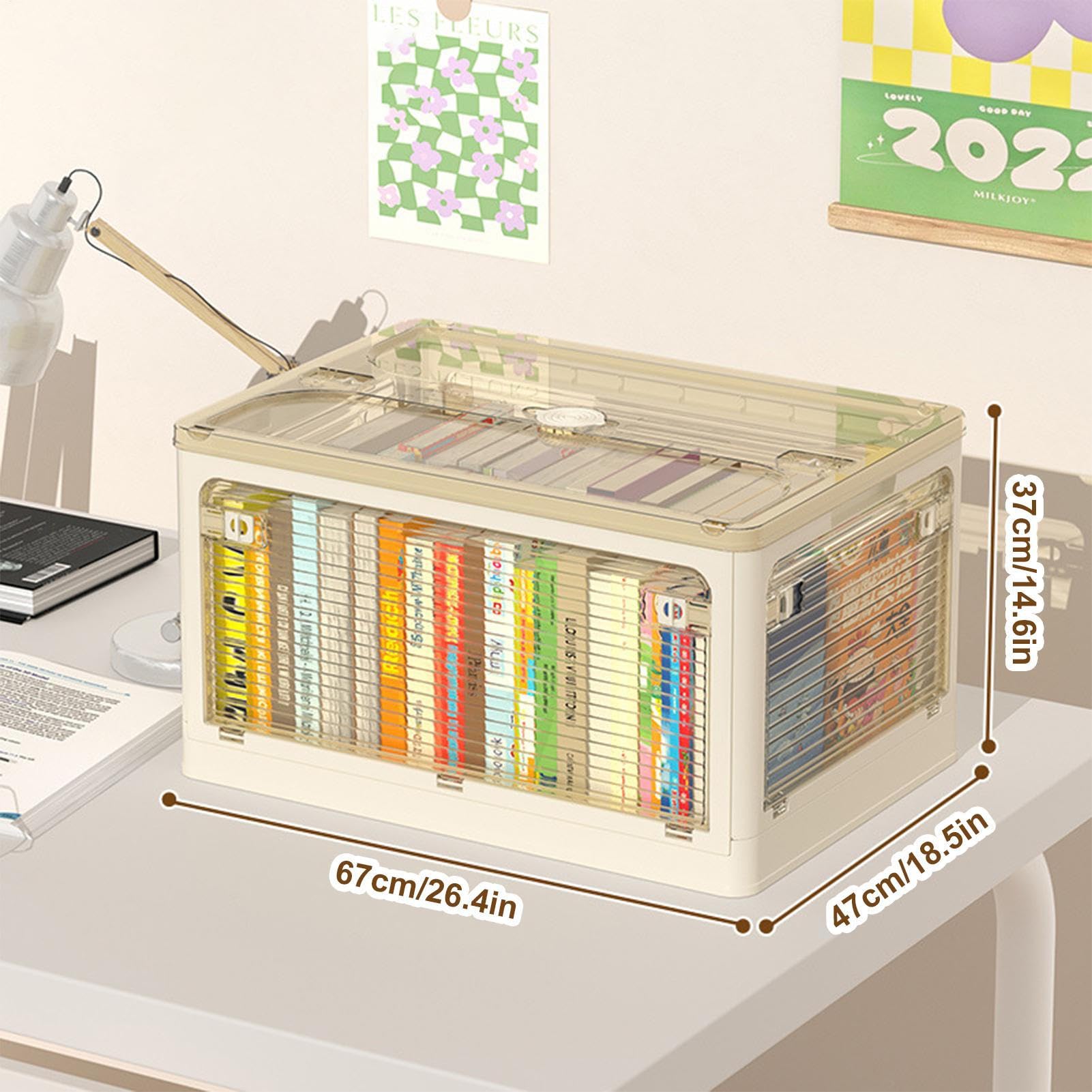 Aufbewahrungsboxen aus Stoff – stapelbarer Kleiderschrank-Organizer, Stoff | Aufbewahrungsbox, faltbarer Stoff-Aufbewahrungskorb mit Vista-Druckgriffen, Stoff-Aufbewahrungskorb, Organisieren von Büchern