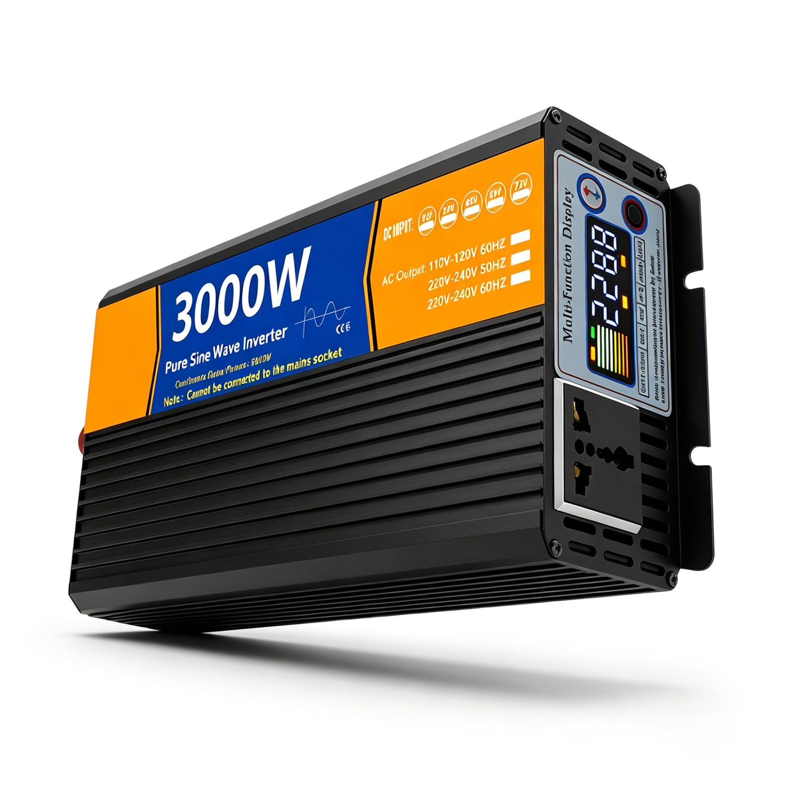 Falownik DC-AC o mocy 3000 W do samochodów, kamperów i łodzi 72V-220V