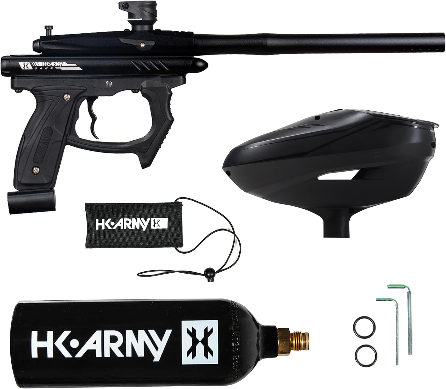 HK Army SABR Paintball Gun CO2 Marker Starter Package