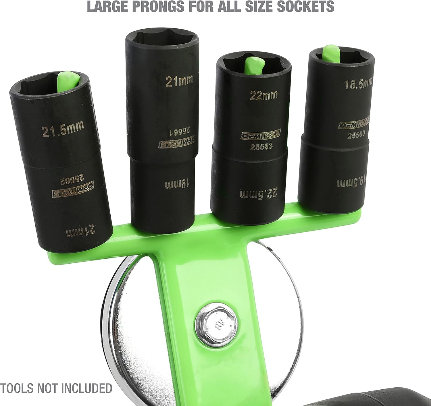 OEMTOOLS 23120 Heavy Duty Magnetic Hook, Magnetic Tool Organizer, Air Tool Holder, Drill Holder and Socket Holder, Heavy-Duty Shop Accessories for Garage