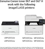 Vista 6 de Canon Genuine 067 Cyan Toner Cartridge High Capacity Compatible with LBP633Cdw, LBP632Cdw, MF652Cdw, MF653Cdw, MF654Cdw, MF656Cdw