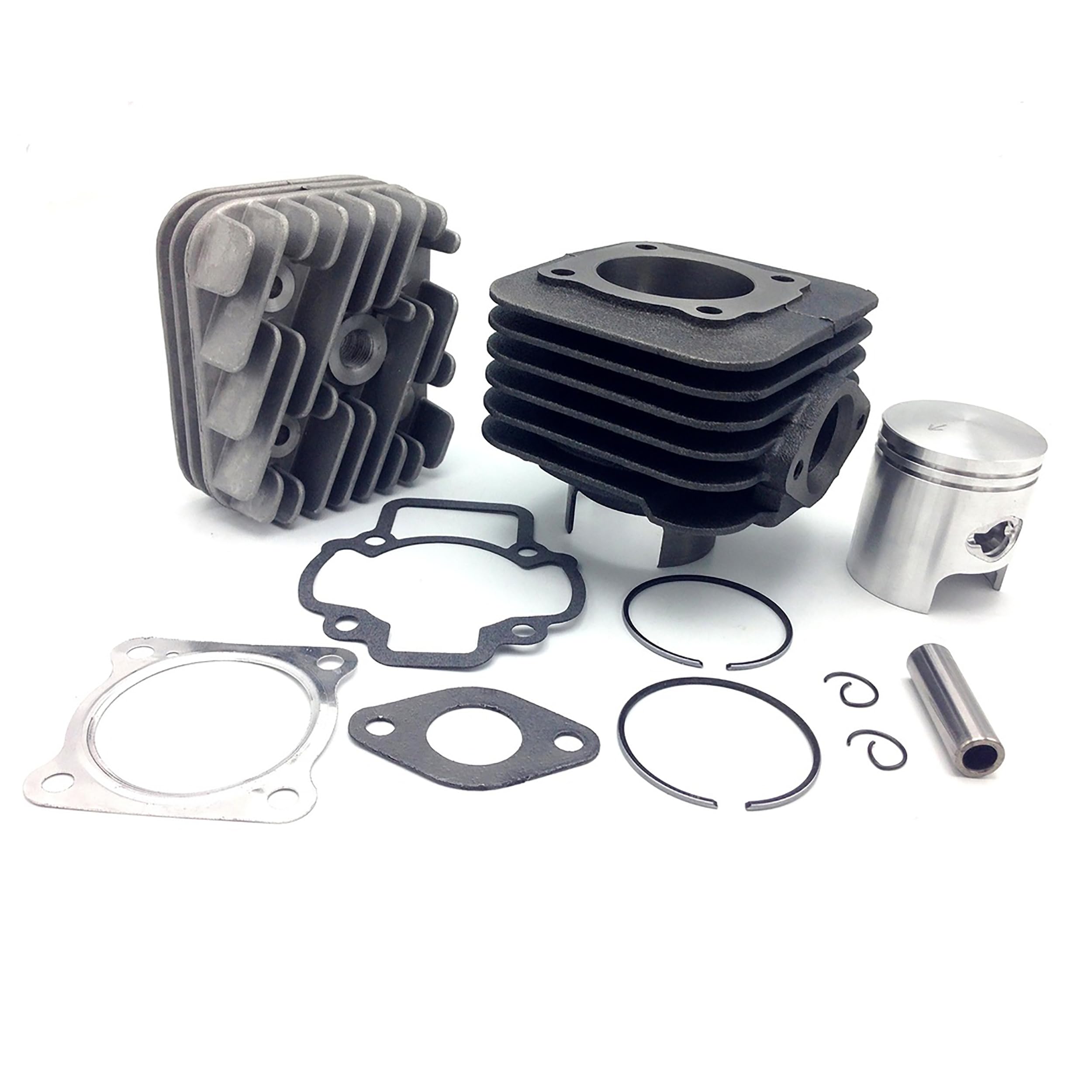 ONE BY CAMAMOTO | Kit Gruppo Termico Cilindro 70cc per Piaggio Liberty, Vespa ET2, Zip, Gilera Typhoon, Storm, Stalker, Scarabeo | Diametro 47mm, Completo di Testa, Pistone e Guarnizioni