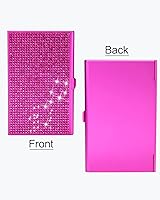 Vista 2 de Tarjetero, Rosa rojo, Bling