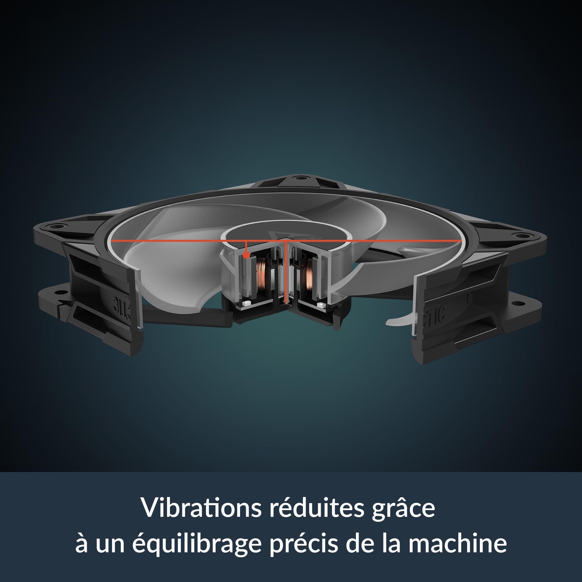 ARCTIC P12 Pro Reverse A-RGB – 3 Pack – 120 mm Ventilateur Premium avec flux d'air inversé, Ventilateur PWM avec répartiteur de câble en Y, 500-3000 rpm, 0 rpm <5% PWM, 5V D RGB, FDB, 4-Pin - Noir