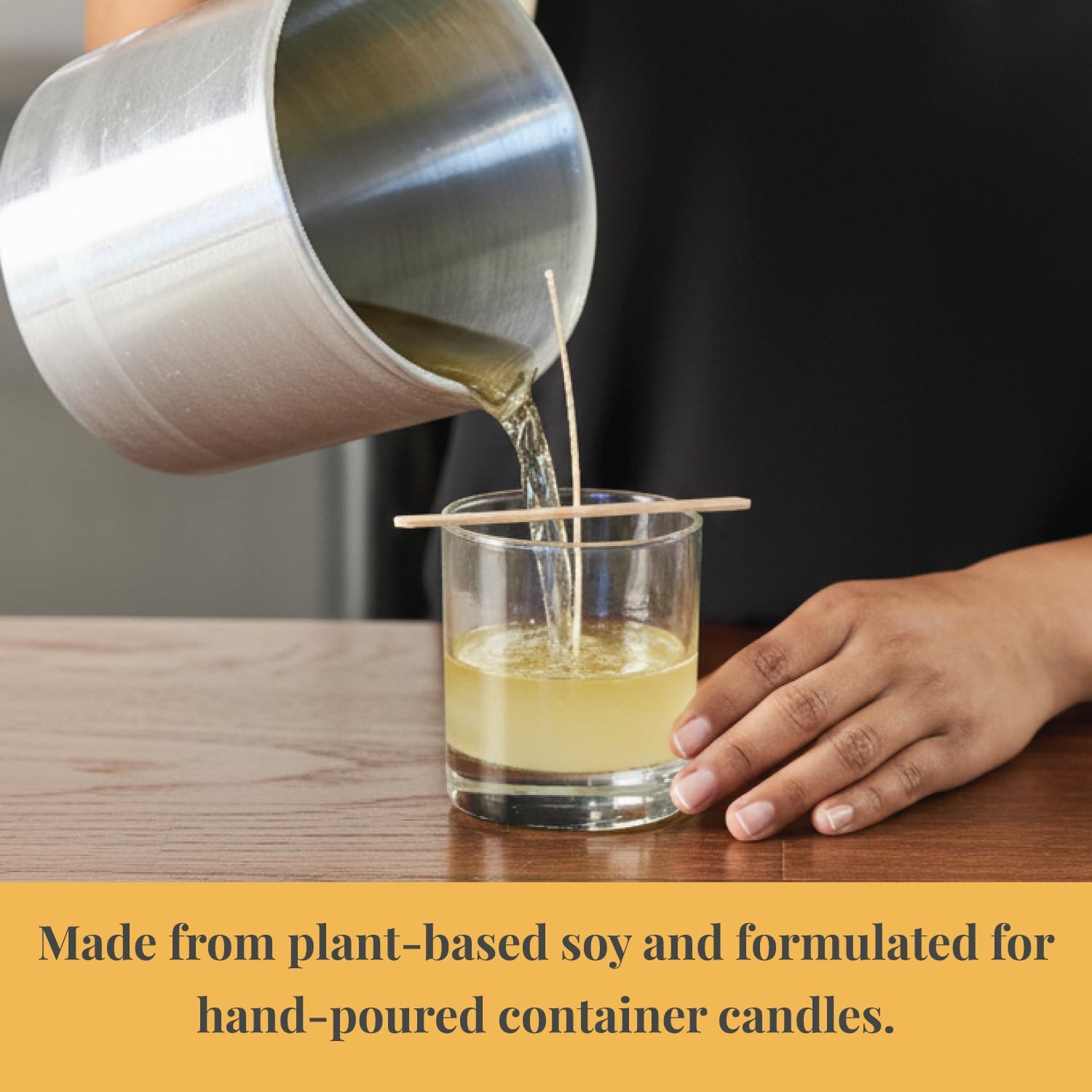 Direct Candle Supply 10lb Vegan Soy Wax Beads, Natural Soy Wax Flakes for Candle Making Kit, Beeswax-Free, Paraffin-Free, Natural Candles Making Supplies Perfect for Tealights and Melts, DIY Crafting