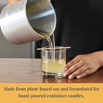 Direct Candle Supply 10lb Vegan Soy Wax Beads, Natural Soy Wax Flakes for Candle Making Kit, Beeswax-Free, Paraffin-Free, Natural Candles Making Supplies Perfect for Tealights and Melts, DIY Crafting