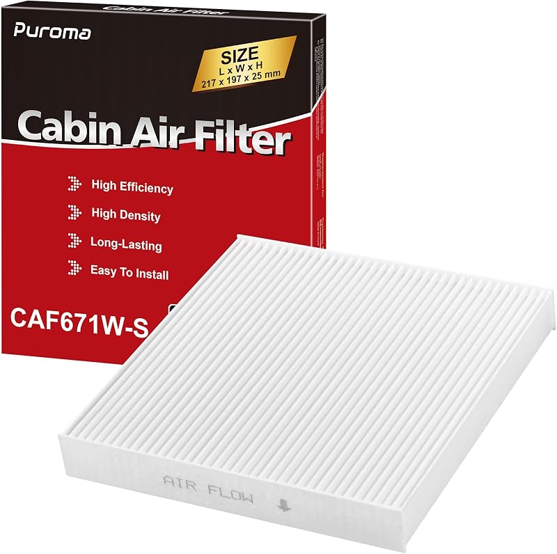 Filtro de cabine de ar Puroma multicamadas para CF11671, 6090C, CAF1864P e EG21-61-P11 – 1 unidade