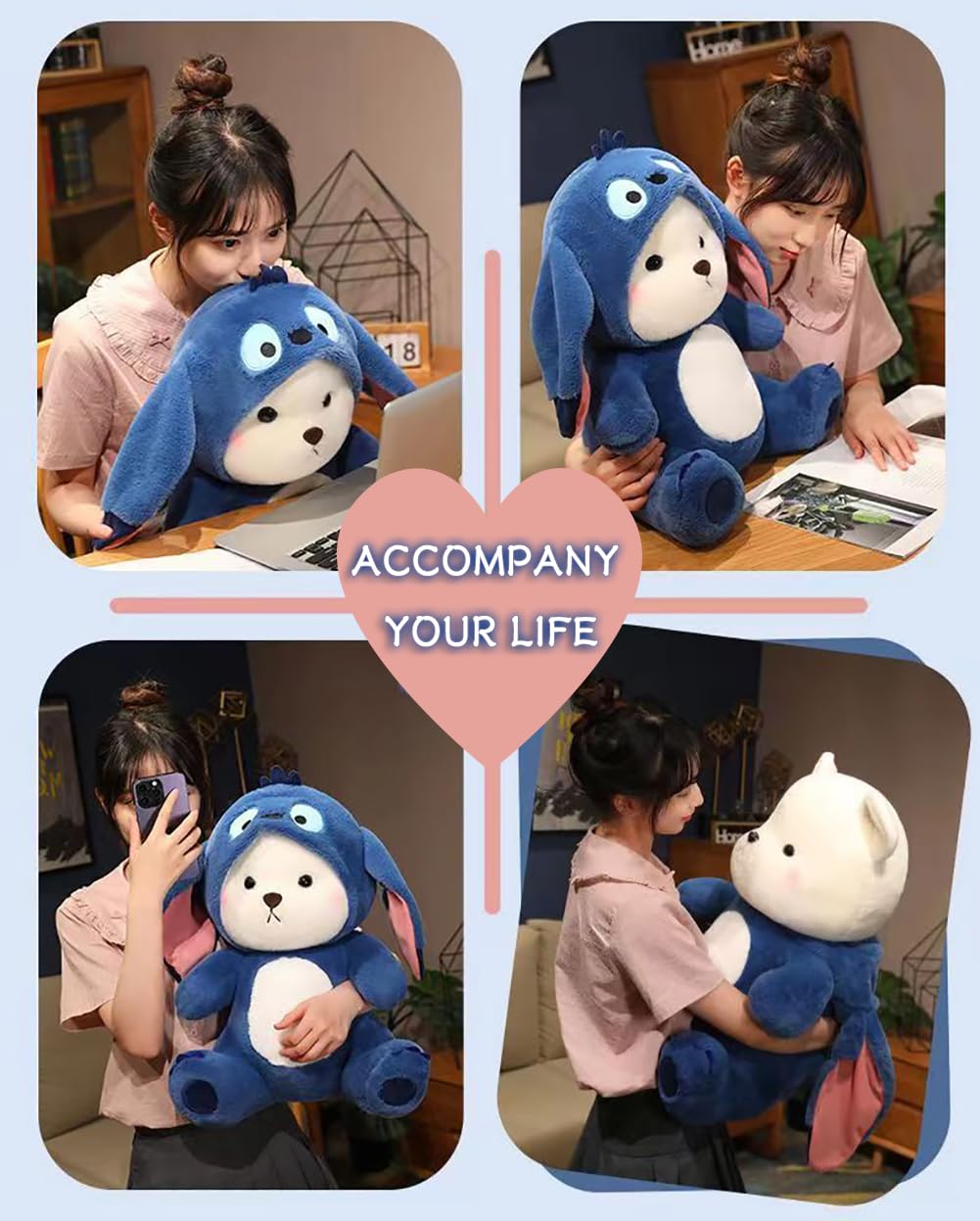 Amazon.co.jp: くまのぬいぐるみ 変身クマぬいぐるみ 大きい 熊 可愛い 