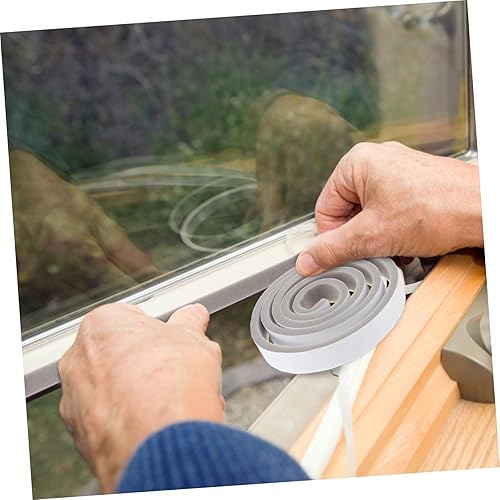 Miniatura 3 de 1 rollo de la parte inferior de la puerta de aire insonorizado pelar esponja de espuma tira de sellado resistente a la intemperie tapón conveniente