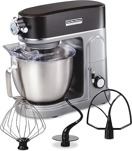 Hamilton Beach Professional All-Metal Stand Mixer with Specialty Attachment Hub,