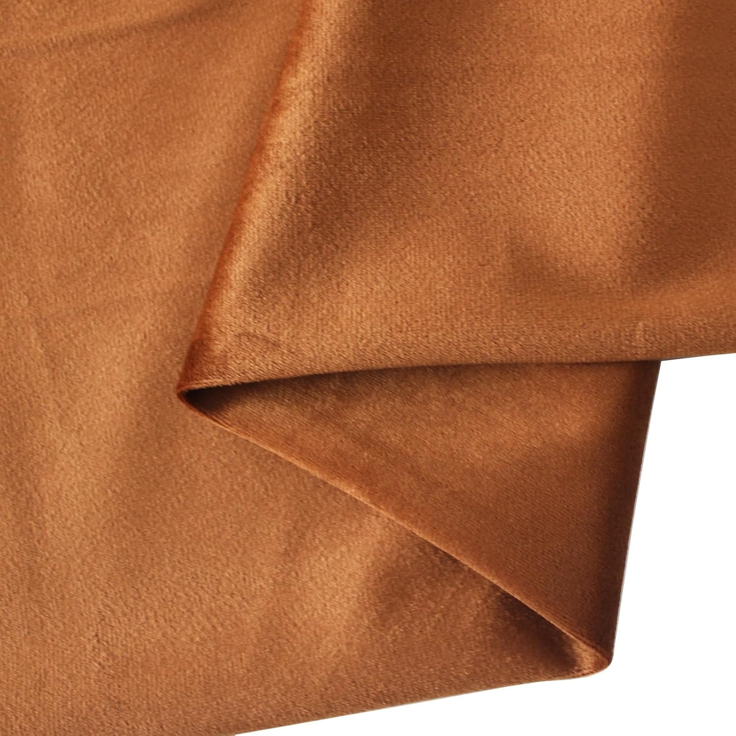 Velvet Fabric, 60'' x 80'' (150CM x 200CM) Soft Upholstery and Apparel Fabric, Wrinkle Resistant Velvet Upholstery Fabric for Home Decorating and Crafts (Dark Brown)
